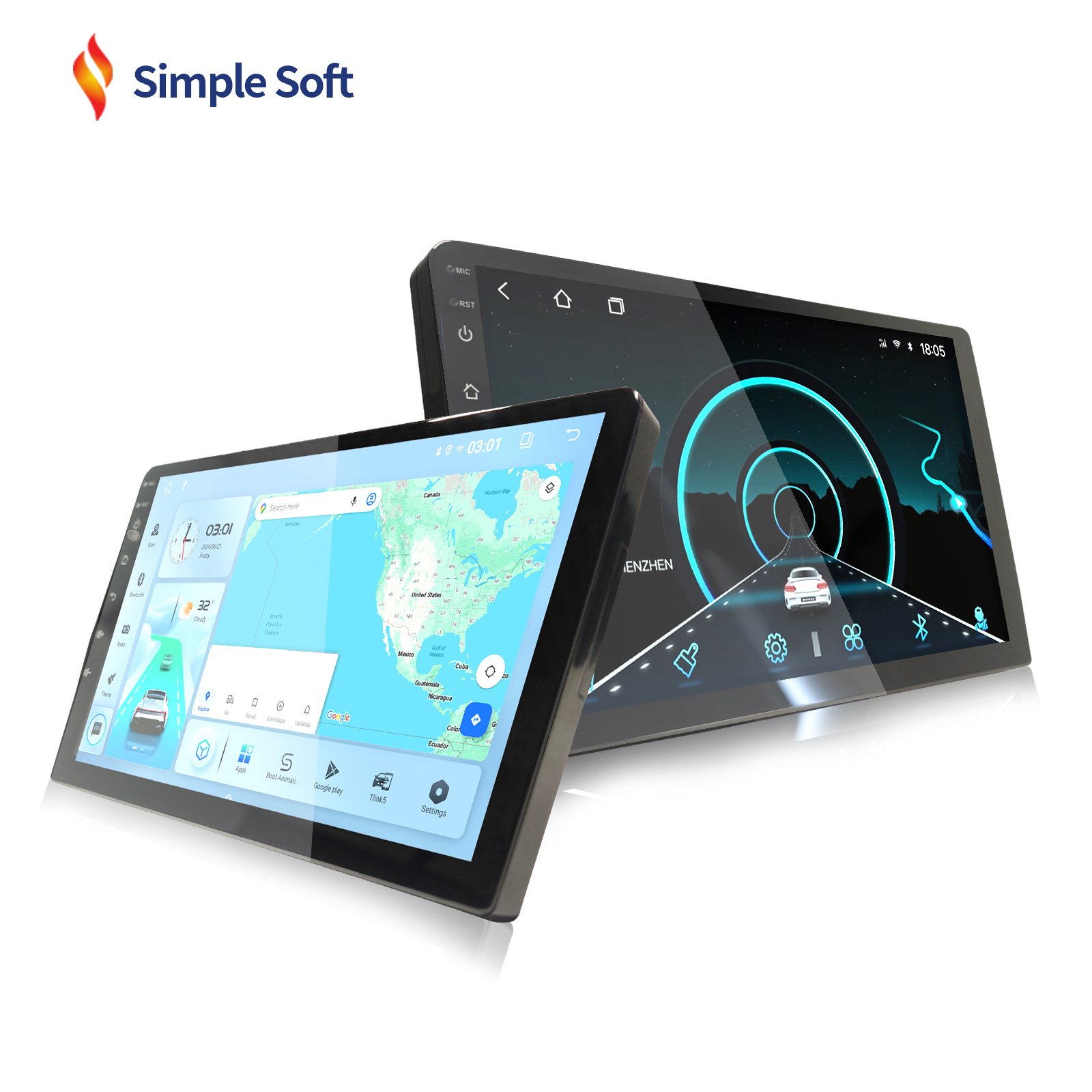Universal TS18 2+32g Android Car Radio 9 Inch 5G Wifi Wireless 8core Car Panel GPS Dvd Player