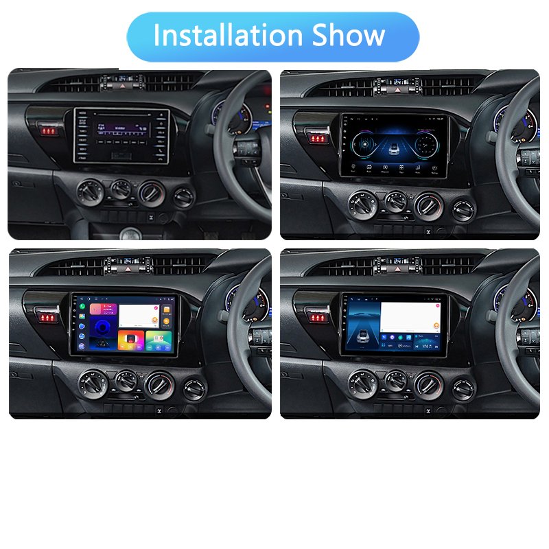 10.1" 8core 2+32G Android system Car dvd player For Toyota Hilux 2015-2020 carplay Voice Control gps navigator auto electronics