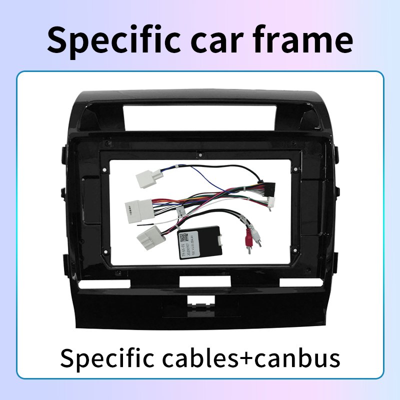 Rotiss 8Core Android Car Radio GPS For 2008-2015 TOYOTA LANDCRUISERa 10.1" Car frame Power cable canbus LHD Auto CarPlay WIFI 4G