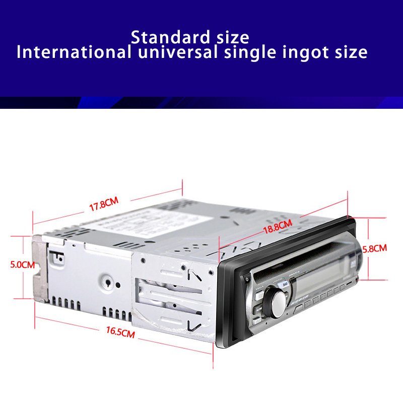 2024 Hot selling Single 1 Din Car DVD CD MP3 Player Audio Stereo USB/AUX/SD FM BT In-dash Radio