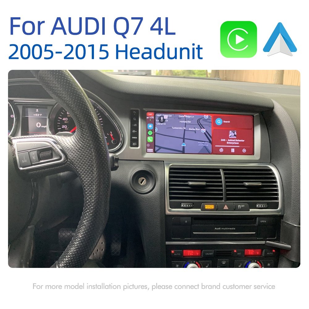 Jmance RHD 10.25 inch Screen Navigation For Audi Q7 4L 2005 - 2015 Android Auto GPS Navigation Carplay 4G Car Video DVD Player