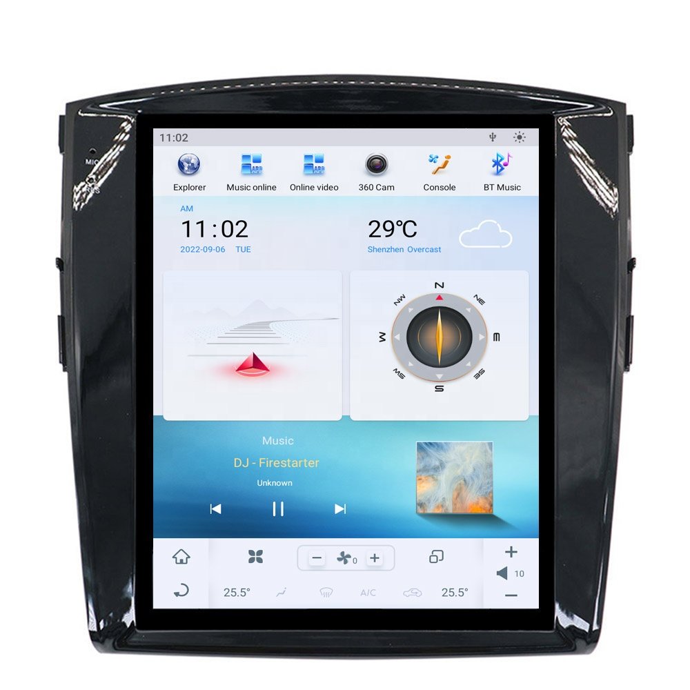 Tesla style Android 11 Car radio for Mitsubishi Pajero V93 V97 2007-2020 Car Multimedia Player Wireless Carplay 4G