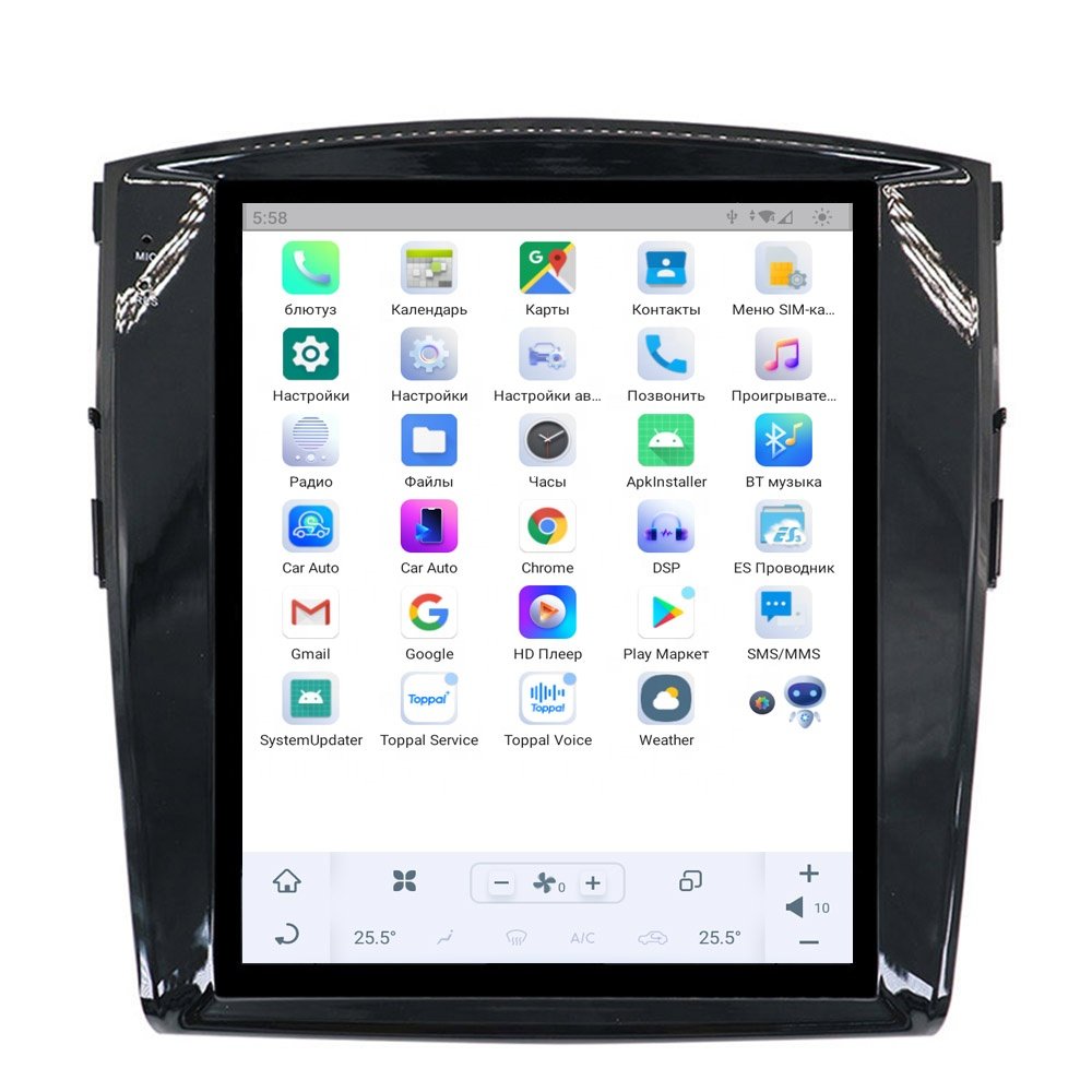 Tesla style Android 11 Car radio for Mitsubishi Pajero V93 V97 2007-2020 Car Multimedia Player Wireless Carplay 4G