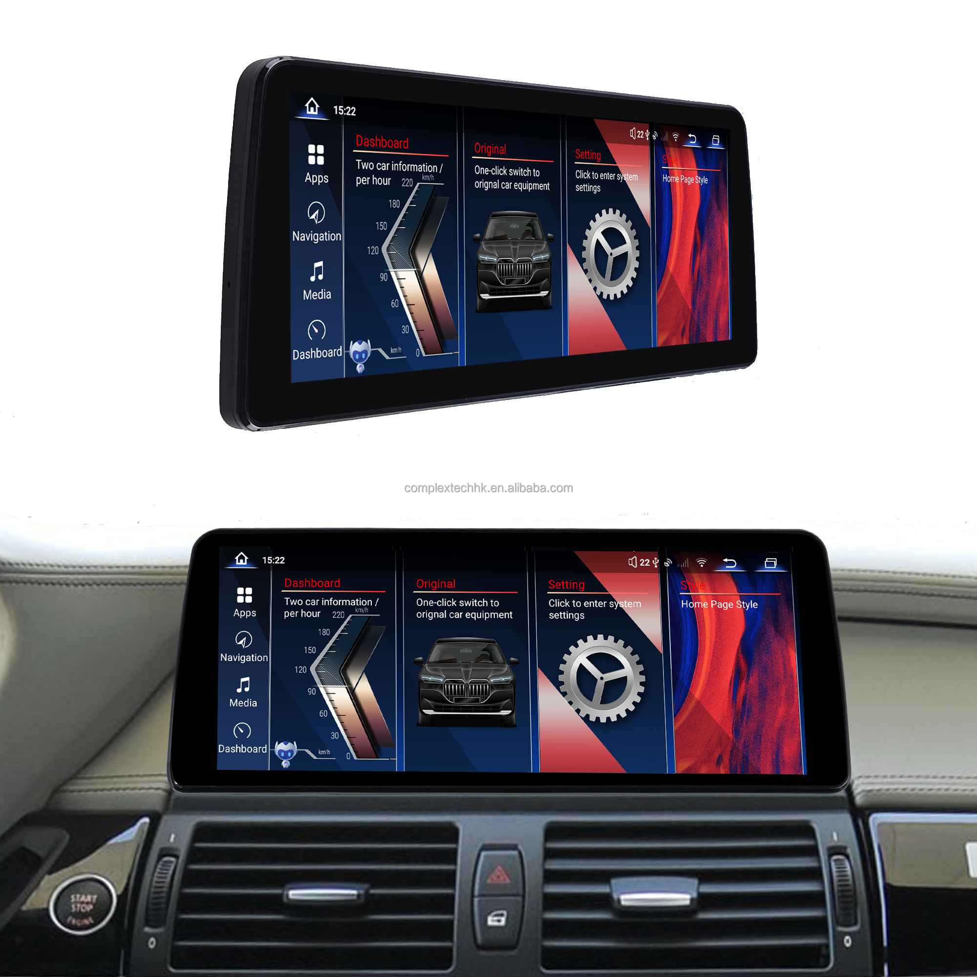 12.3-inch 4G+64G Qualcomm Snapdragon 668s car multimedia head unit radio bluetooth dsp For BMW X5 E70 X6 E71 2007-2013 CIC CCC