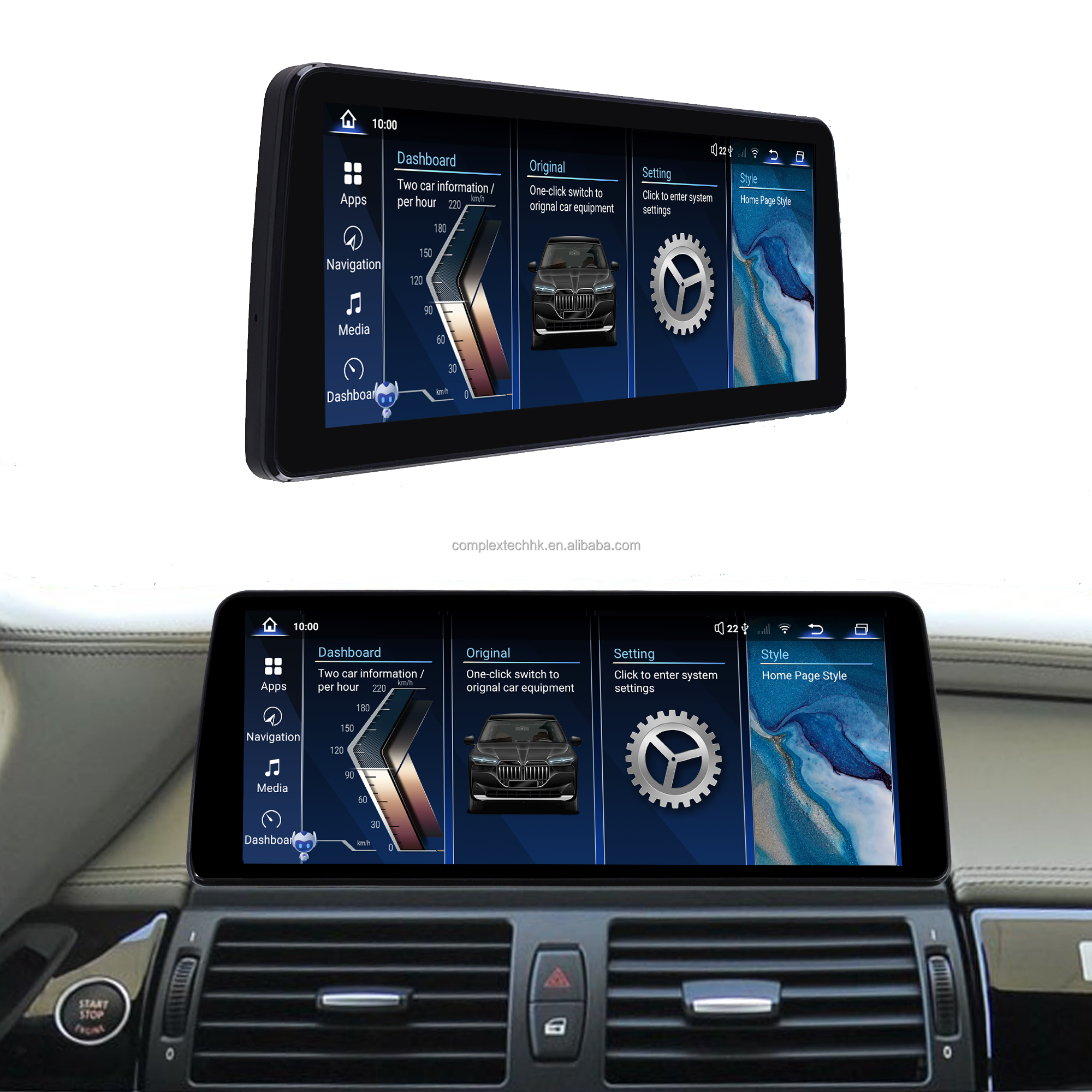12.3-inch 4G+64G Qualcomm Snapdragon 668s car multimedia head unit radio bluetooth dsp For BMW X5 E70 X6 E71 2007-2013 CIC CCC