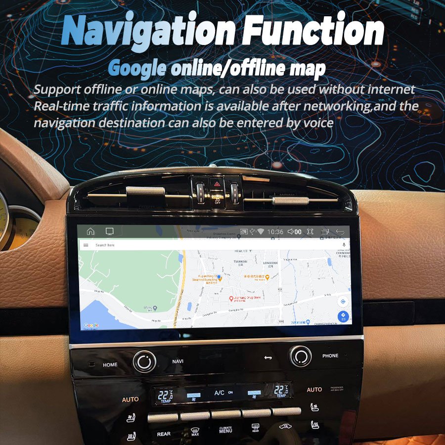 12.3" Carplay Car Radio For Porsche Cayenne 2010-2017 GPS unit upgrade to 2023 Android Touch Screen Multimedia Player Stereo