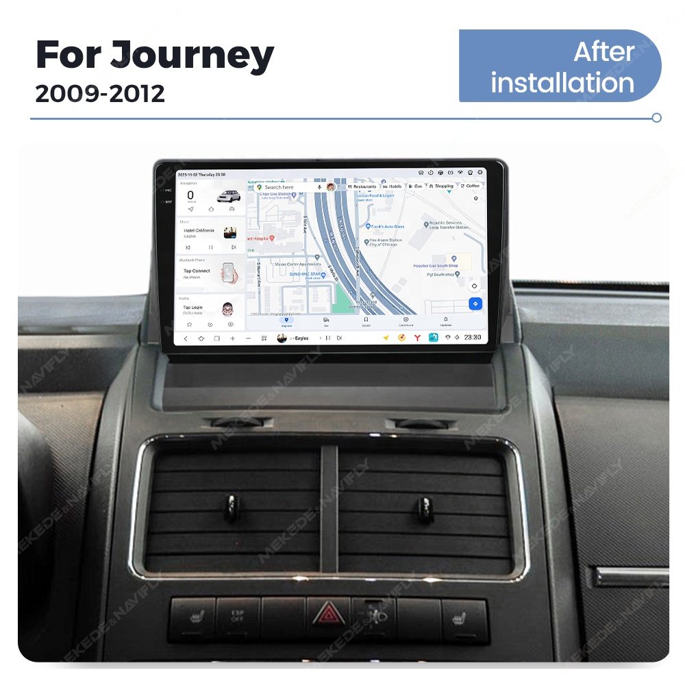 Mekede DUDU7 auto electronics Android Screen Multimedia dsp fm support dudu dab dvr dvd bt map for Dodge Journey 2009-2012