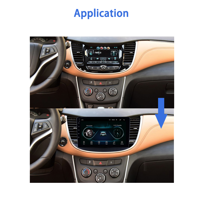 9" Android Car Radio for Chevrolet TRAX Tracker 2016 2017 2018 Touch Screen Stereo Video GPS Multimedia BT IPS WiFi