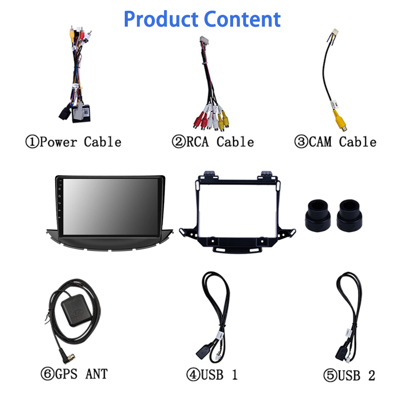 9" Android Car Radio for Chevrolet TRAX Tracker 2016 2017 2018 Touch Screen Stereo Video GPS Multimedia BT IPS WiFi