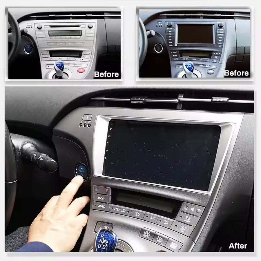 2k QLED Screen Android 13 Car Radio Video Player 8+256g For Toyota Prius 2009-2015 Gps Bt Cooling Fan 360 Camera Car Stereo