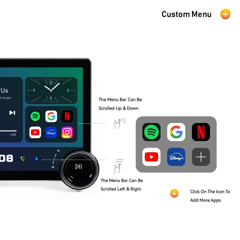 Barfond Android navigation Car DVD Player Car Audio system 11.5inch 2K screen DSP RDS Radio GPS Navigation Car Video DVD player