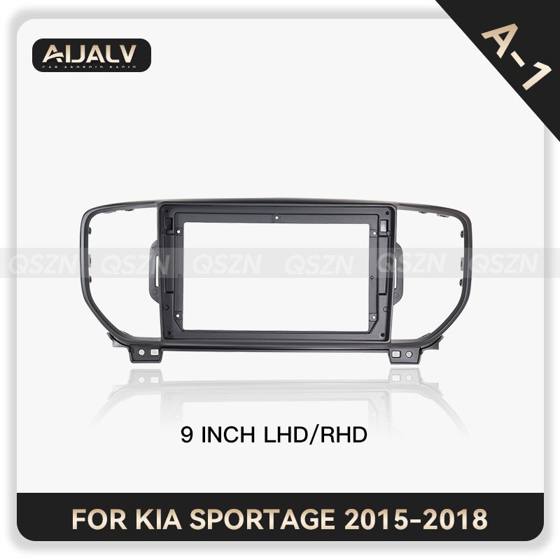 New android car player fascia For For KIA SPORTAGE 2015-2018 9 inch car radio frame interior accessories Installation car frame