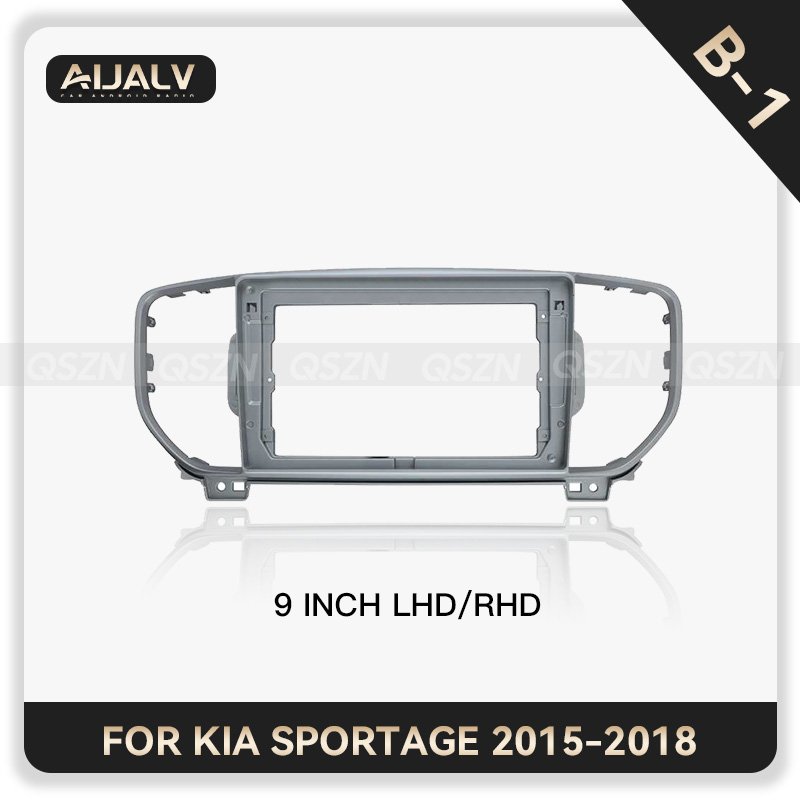 New android car player fascia For For KIA SPORTAGE 2015-2018 9 inch car radio frame interior accessories Installation car frame