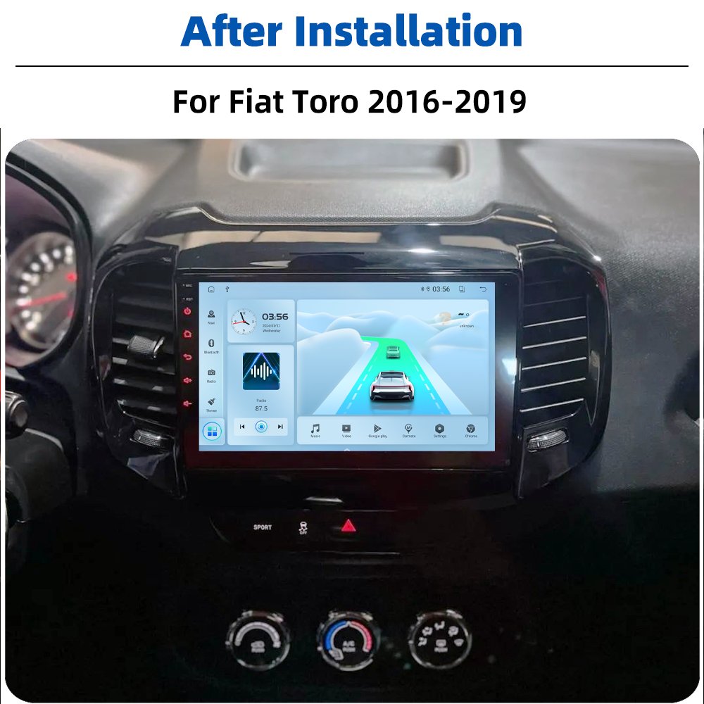 9" Car Multimedia System Video Player Android Car Radio For Fiat Toro 2016-2019 WIFI GPS Navigation