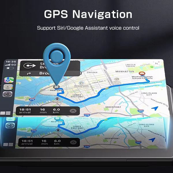 AKEEYO 7 Inch Vehicle Traveling Data Recorder Touch Portable Car Radio Portable Wireless Carplay Screen For Car