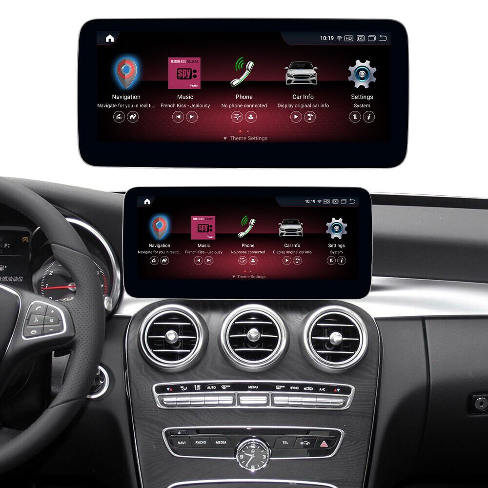 Newest 10.25" 8g+128g car stereo system radio carplay screen multimedia for mercedes Benz C GLC class w204 w205 2015-2019 NTG5.0