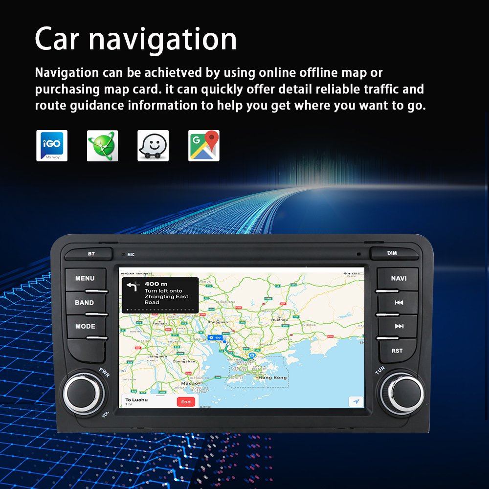 Factory prices Audi A3 2003-2013 Car Radio Player 7inch Stereo Android 13 Auto Mirror Link Fm Bt Carplay Touch Screen 4g W-ifi