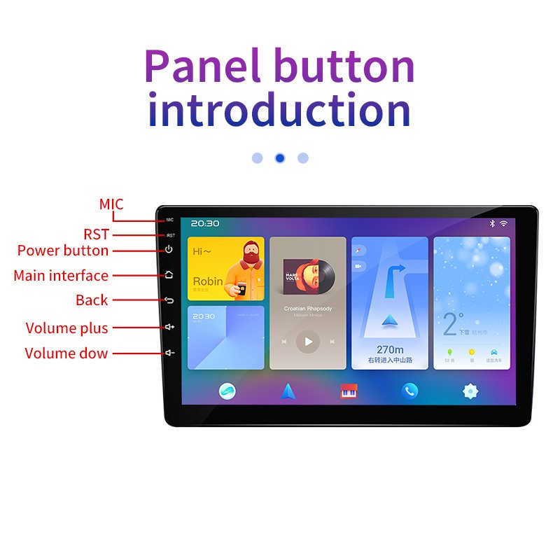 Ihuella Android 11 QLED 8core 9" IPS DSP Car Video universal 6+128GB BT GPS 360 Camera Carplay 2din car radio