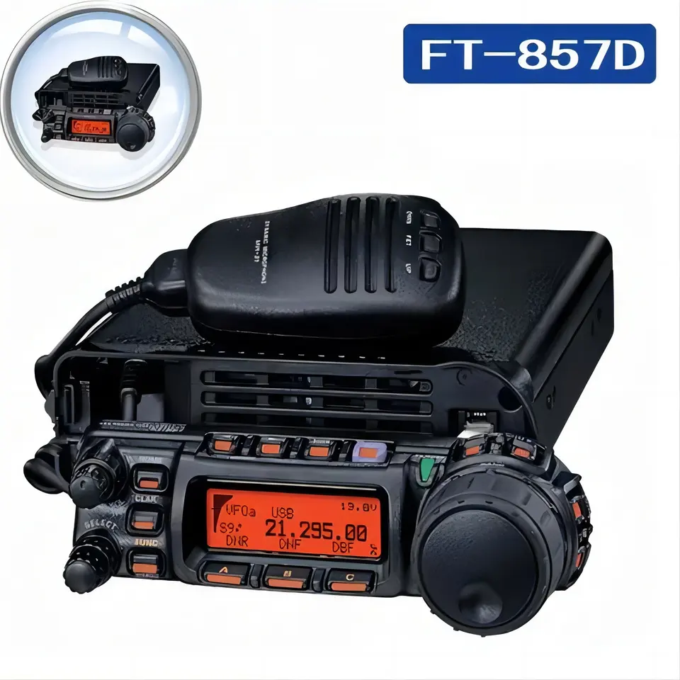 Mini HF/VHF/UHF mobile transceiver FT-857D T mobile radio 100W