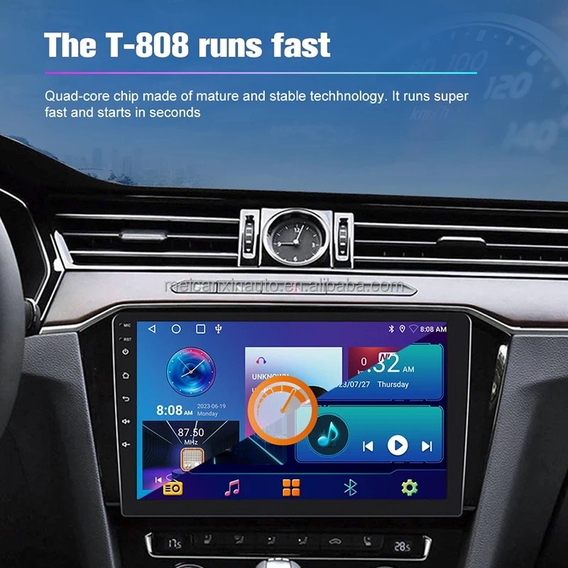 Android 4+64g Dual Din Car GPS Stereo Wireless FM Radio CarPlay Dashboard Placement-EU/US/UK Stock 7"9" 10" Wireless Dash