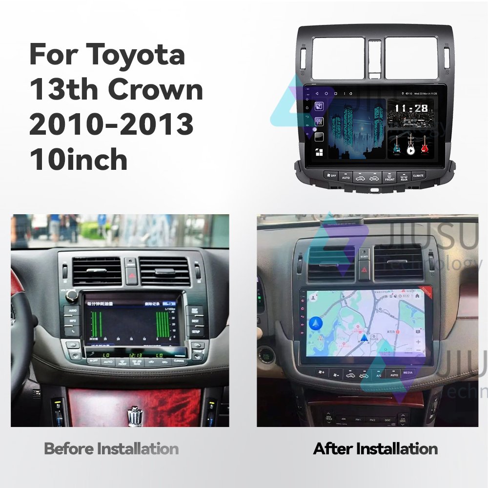 Touch Screen Android Car Radio GPS Navigation DVD Player Stereo Multimedia Audio System for Toyota 13TH Crown 2010-2013