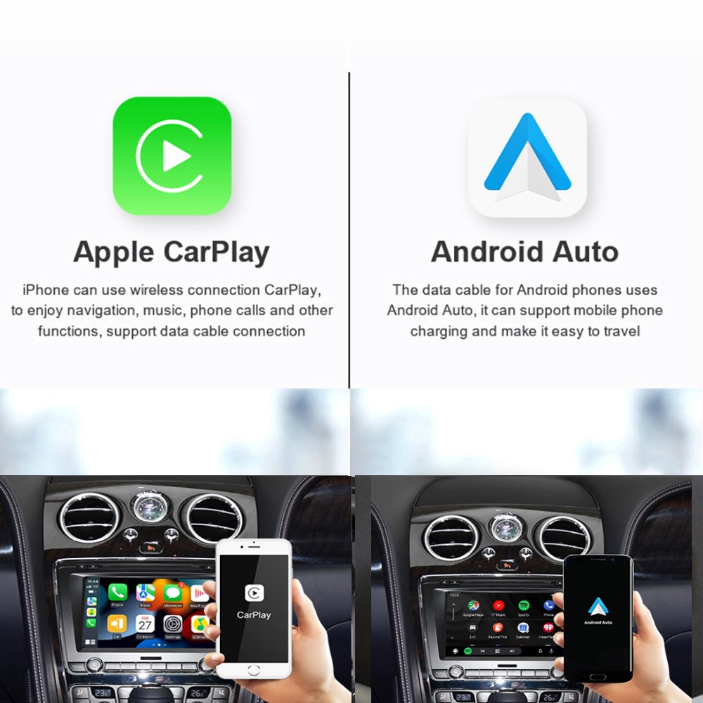 Dckloer Wireless CarPlay Android Auto For Bentley Continental GT 2012-2017 Plug And Play Radio Mirror Link Airplay Apple Carplay
