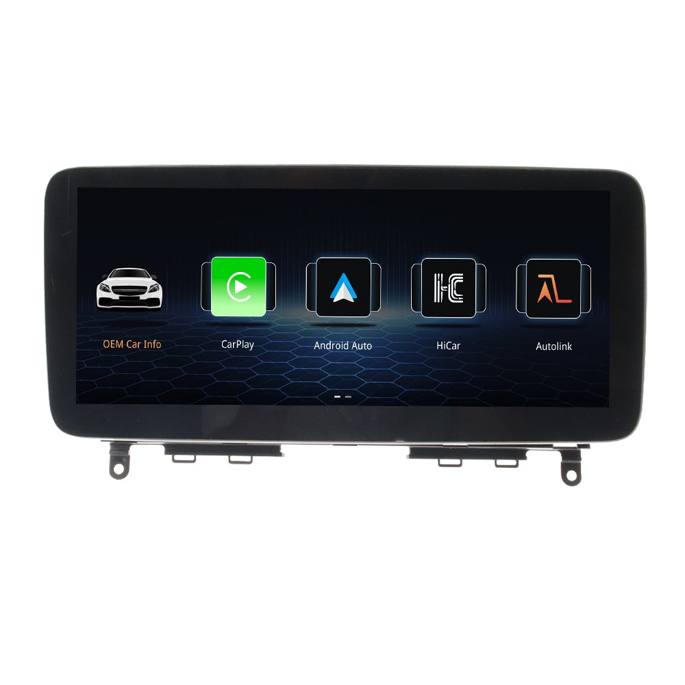 Wireless Carplay Android Auto 12.3'' Linux screen For Mercedes Benz C Class W204 2008-2010 Multimedia Radio Receiver