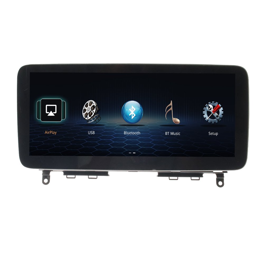 Wireless Carplay Android Auto 12.3'' Linux screen For Mercedes Benz C Class W204 2008-2010 Multimedia Radio Receiver