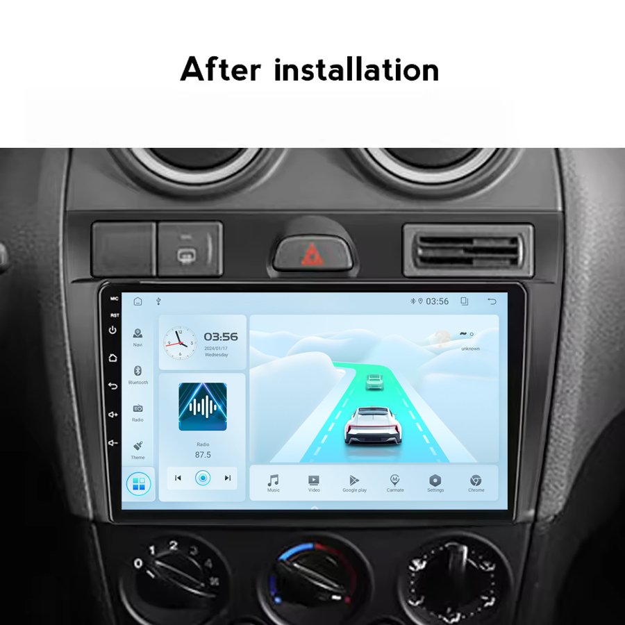 IPS 2.5D Screen 2+32GB Android Car Radio For Ford Fiesta Mk VI 5 Mk5 2002-2008 Carplay Android Auto Stereo Video Player