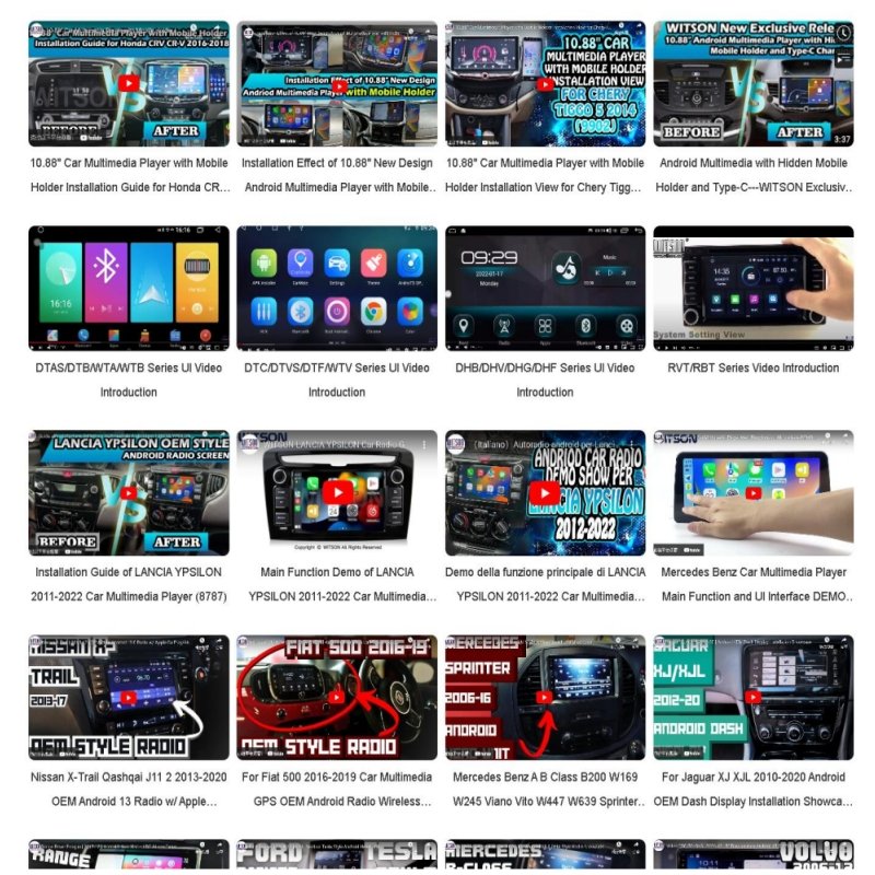 WITSON ANDROID CAR DVD NAVIGATION PLAYER AUTO RADIO SCREEN STEREO CARPLAY HEAD UNIT CAR MULTIMEDIA