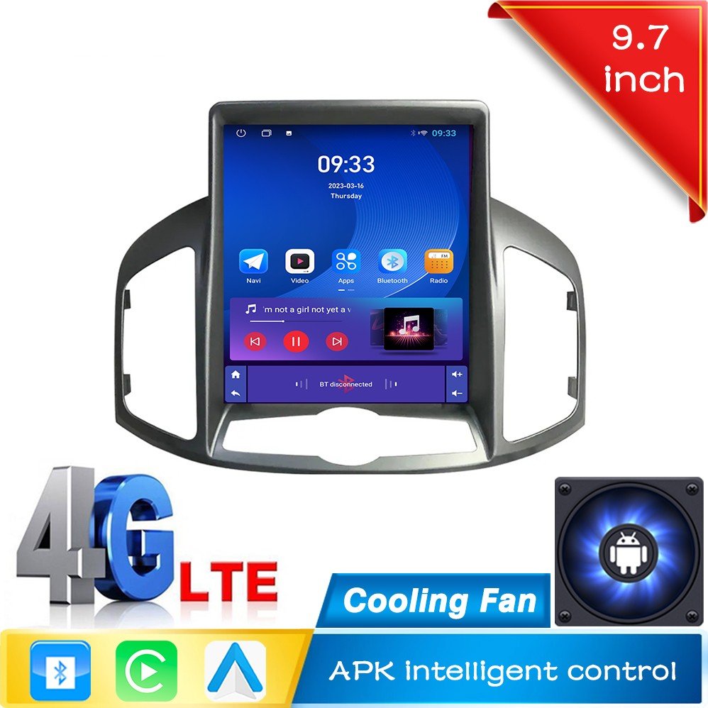 9.7 inch 2 din android car radio for Chevrolet Captiva 2012-2017 carplay auto radio Car Player Stereo GPS Navigation with