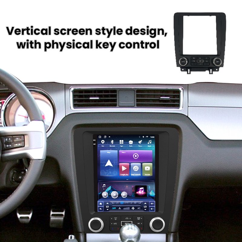 9.7 Inch Android Radio Frame for Ford Mustang 2010-2014 Car Dvd Player Fascia Panel Frame