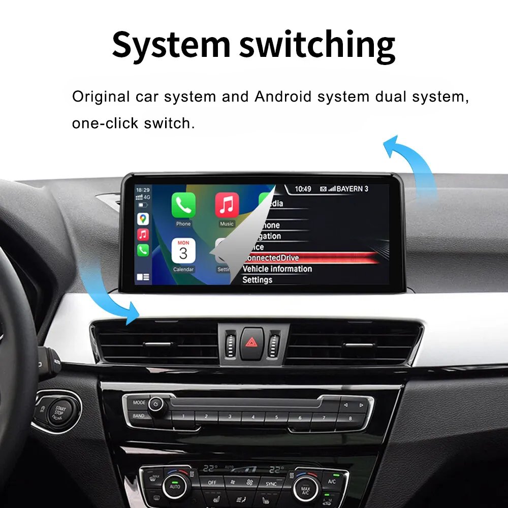 Android13 10.25" autoradio multimedia navigation Car dvd player special stereo radio head unit For BMW X1 F48 2016-2019 NBT
