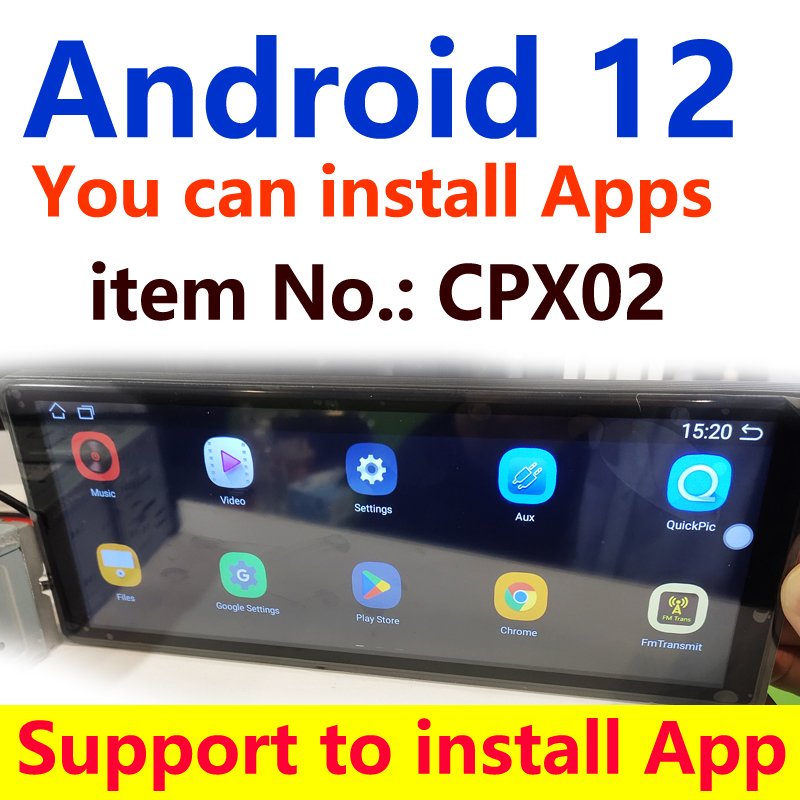 Car radio stereo Android 12 Auto Eestereos portable Multimedia Player 10.26" carplay screen Smart monitor support to install App