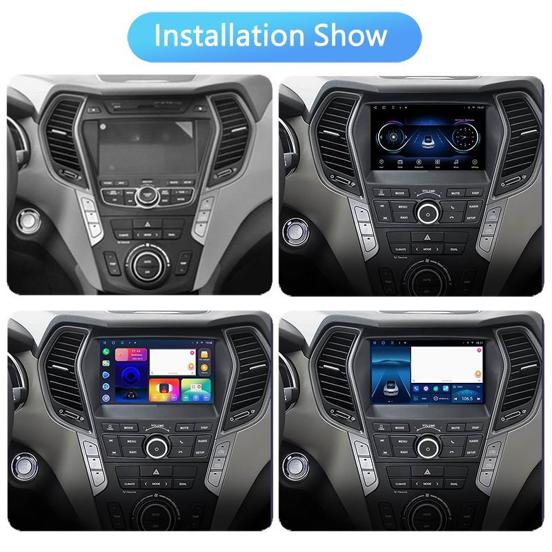 9INCH Android Stereo Car Audio DVD Player for Hyundai IX45 2012-2017 WIFI GPS Navigation Radio Stereo BT Carplay