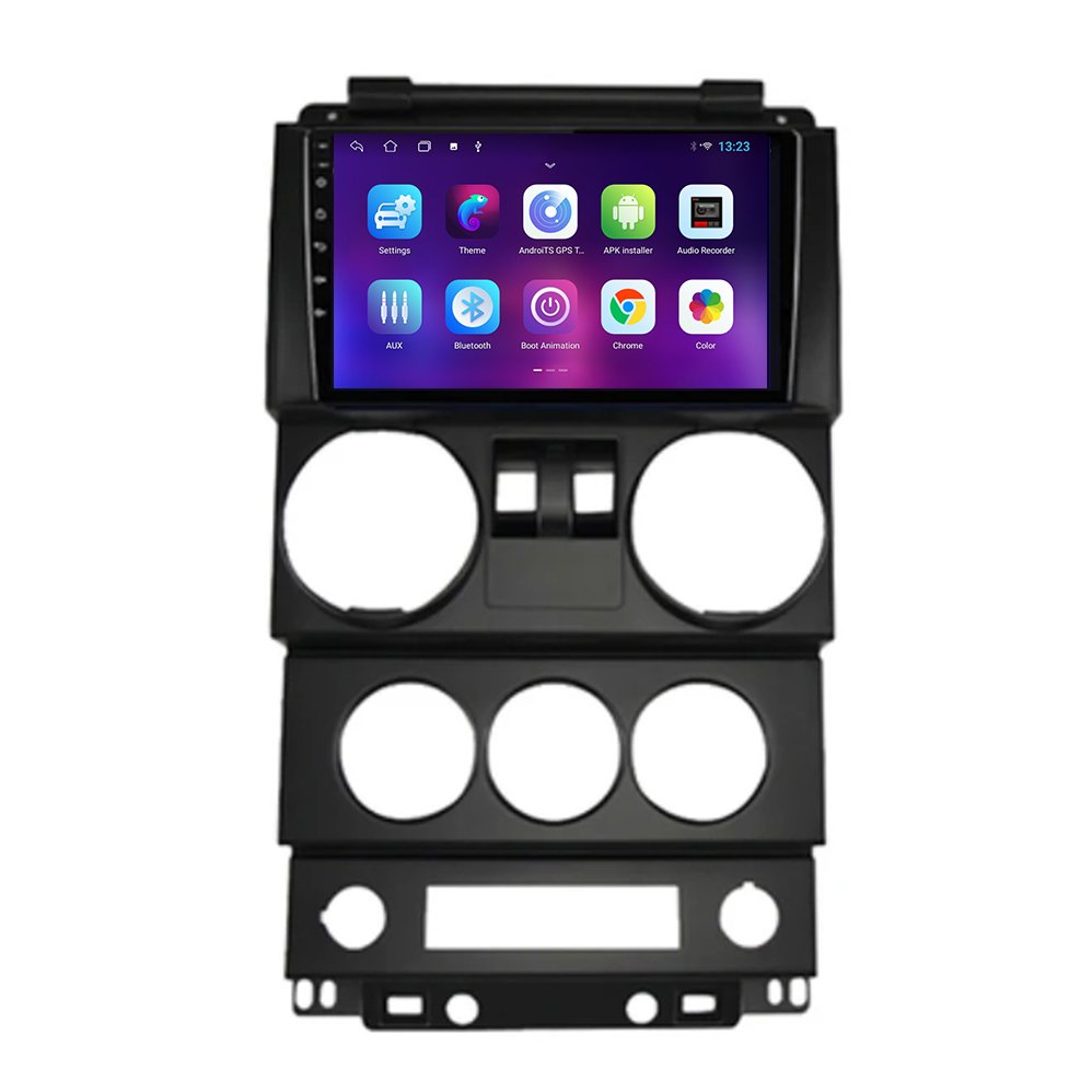 Android 13 Car Radio For Jeep Wrangler 2008-2010 Carplay 2 DIN Stereo Car GPS Navigation Multimedia Head Unit Video Player