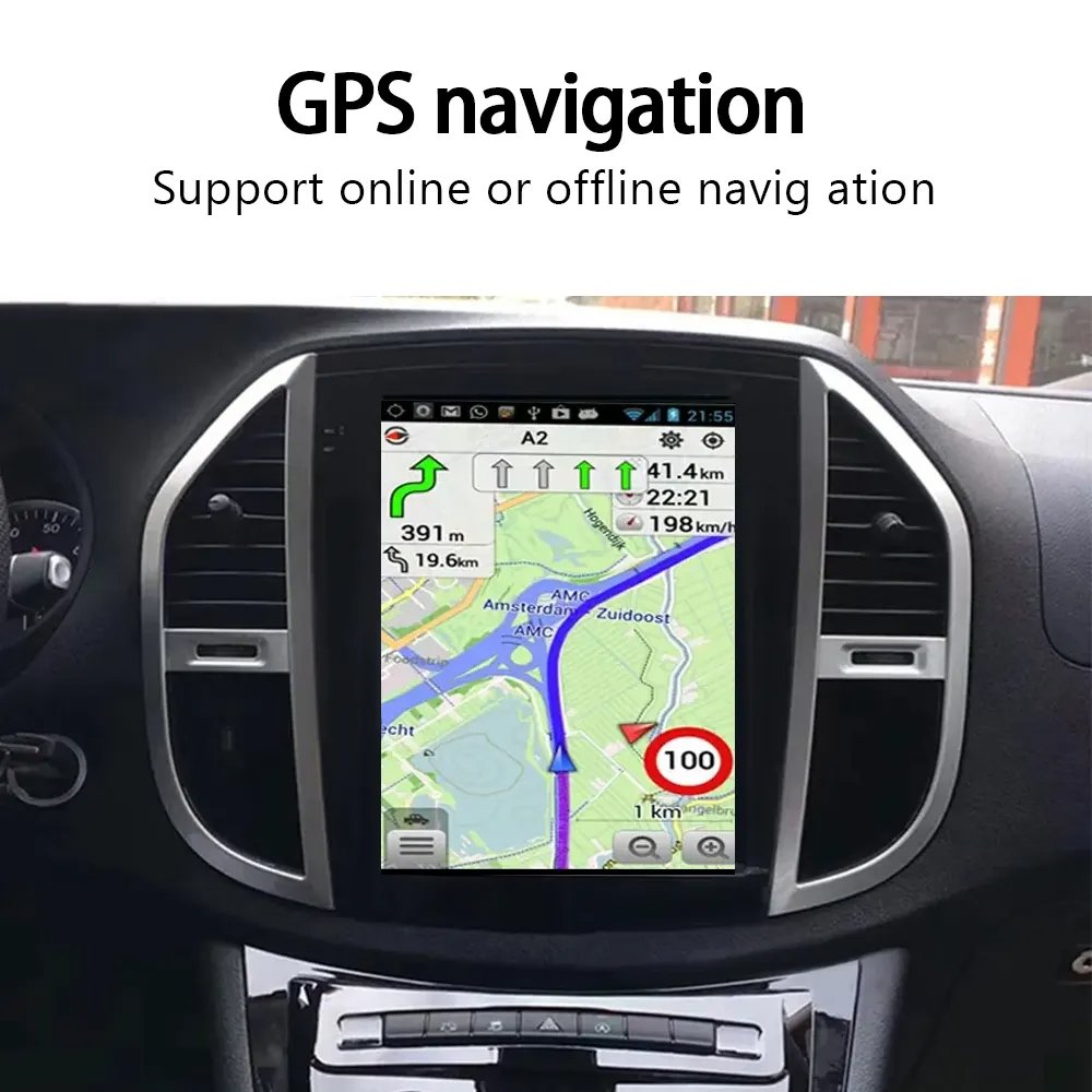 Android For Mercedes Benz Vito W447 2017-2020 For Tesla Style Car Radio Multimedia Video Player Navigation Gps Carplay