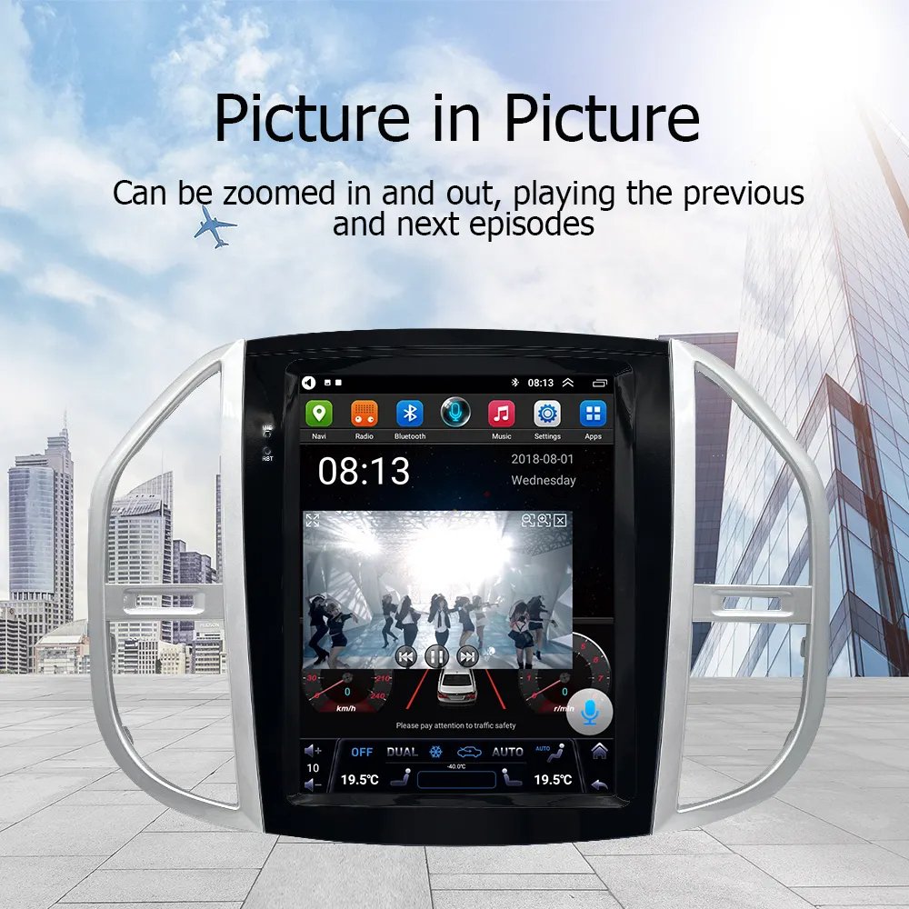 Android For Mercedes Benz Vito W447 2017-2020 For Tesla Style Car Radio Multimedia Video Player Navigation Gps Carplay