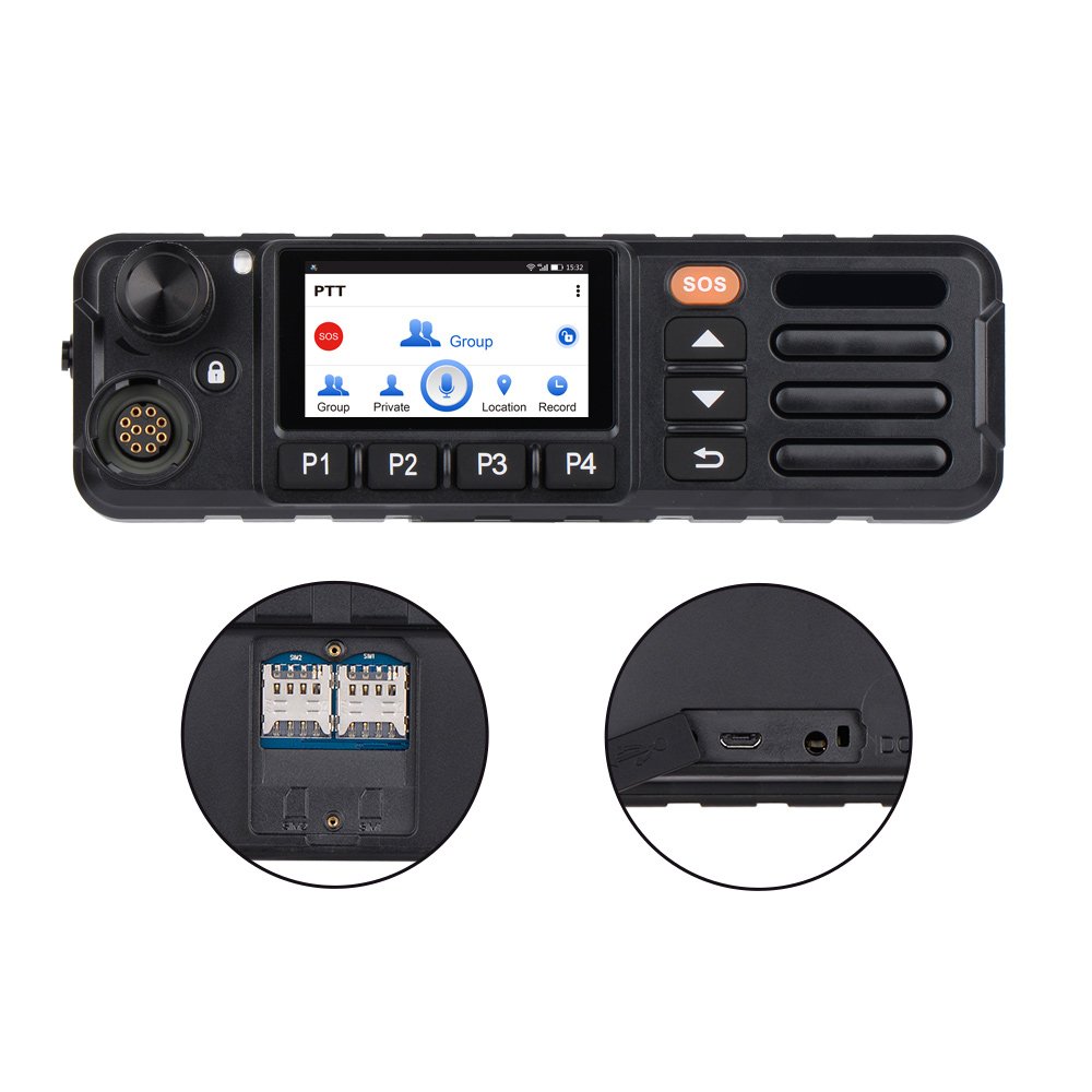 Inrico TM-7P 4G POC mobile walkie talkie Vehicle Mouted radio WiFi Car Radio from China