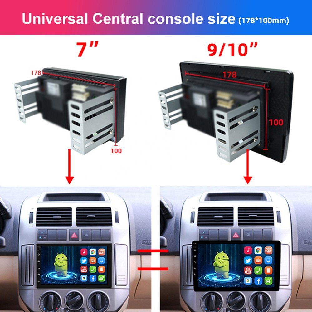 Jmance 10 inch IPS Touch Screen 1280*720 Ram 2GB Rom 32/64GB Wired Wireless Carplay Android Auto Radio Navigation Car DVD Player