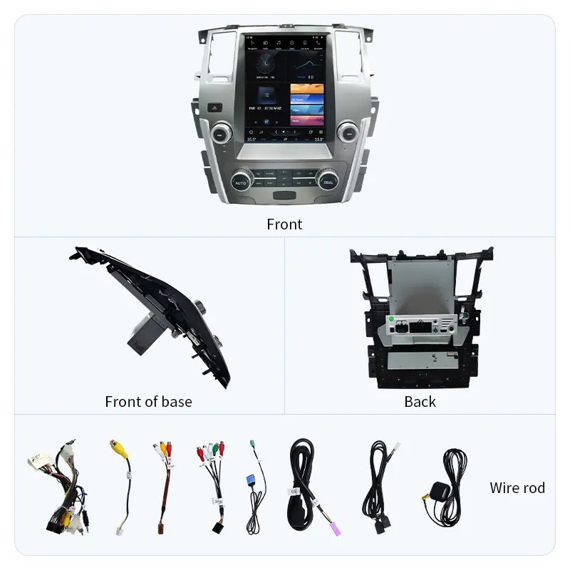 12.1 Inch Car Screen For NISSAN Patrol Y62 2013-2017 Android13 GPS Navigation Auto Radio Player Stereo