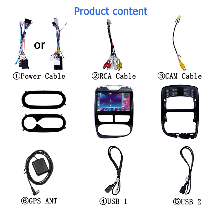 Android 13 4+64gb Car Multimedia Player 8 core For Renault Clio 4 2012-2018 GPS Navi BT Tethering Carplay 4G LTE Radio