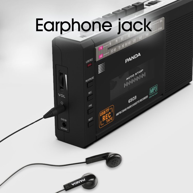 Portable Vintage Fm Audio Cassette Usb/TF Music Player 2 Band radio Mp3 Player Cassette Tape Player radio Recorder With Cassette