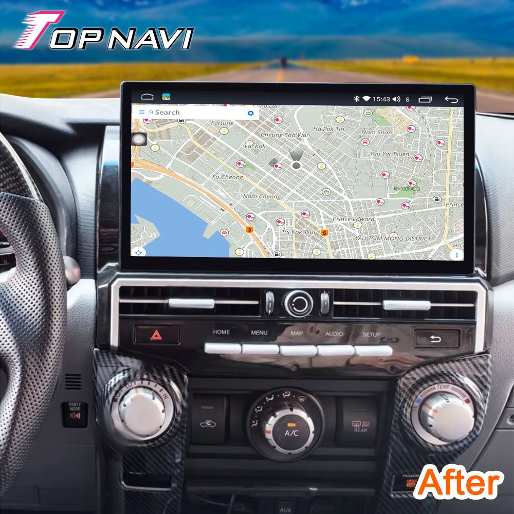 Factory supply 13.3 inch Android 12 Car Radio Multimedia Video Player GPS Navigation carplay For toyota 4runner 2022