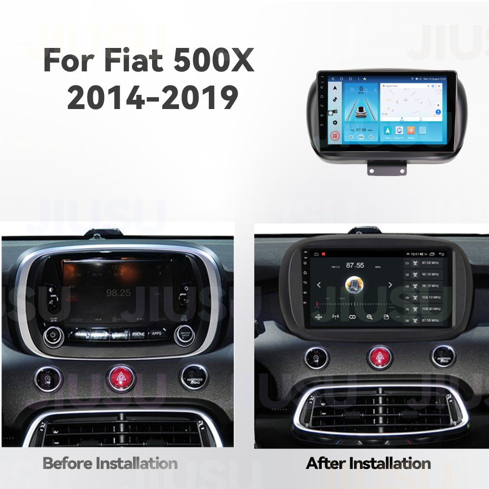 Touch Screen Android 12 Car Radio DVD Player Stereo Multimedia Audio System for Fiat 500X 2014-2019 with Carplay DSP DAB
