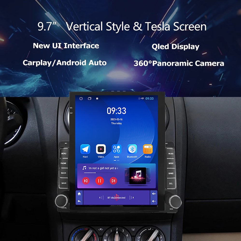 9.7 Inch radio for car Android For Ford Nissan Qashqai 1 J10 2006-2013 Car Radio Player Wireless Carplay Auto radio Head Unit
