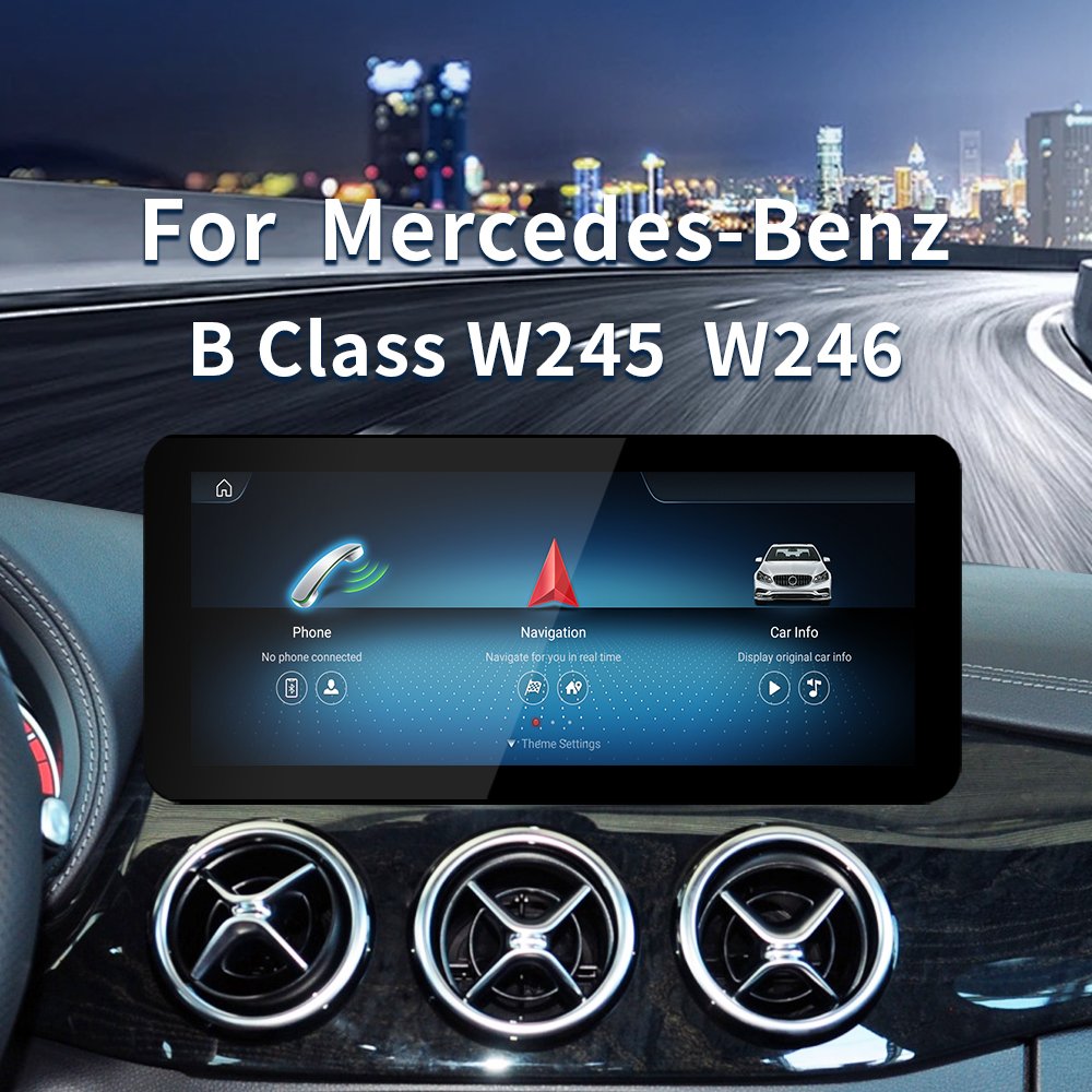Brand new Qualcomm 680 Android system wireless Carplay AUTOforMercedes Benz B-classW246W245car radio multimedia at factory price
