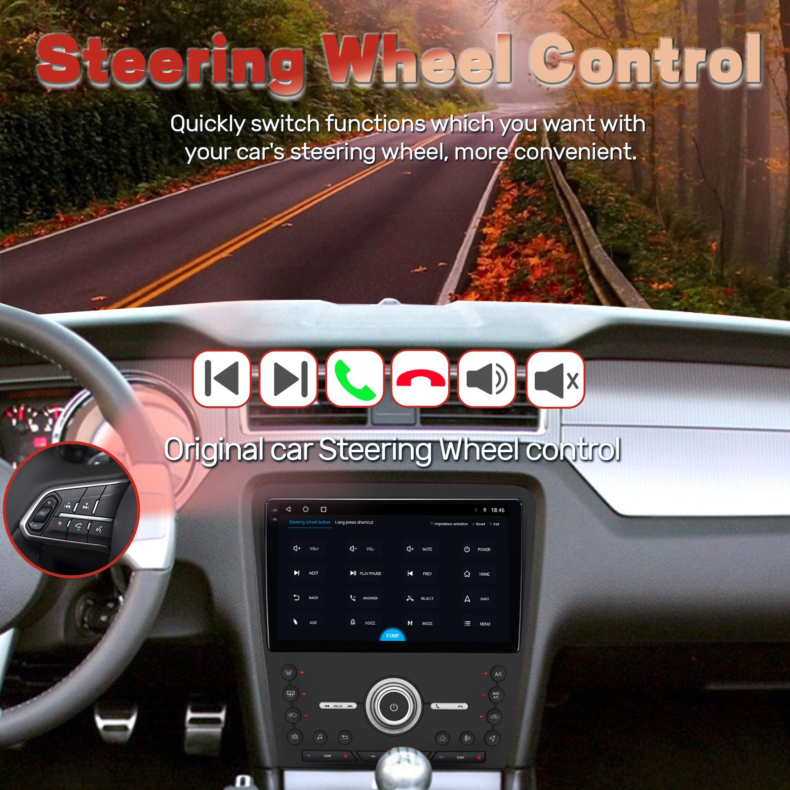Car Radio/dvd Player TS10 Android12 Car Multimedia Player For Ford Mustang 2010-2014 Panel Stereo 4+64g 8 Core 10"