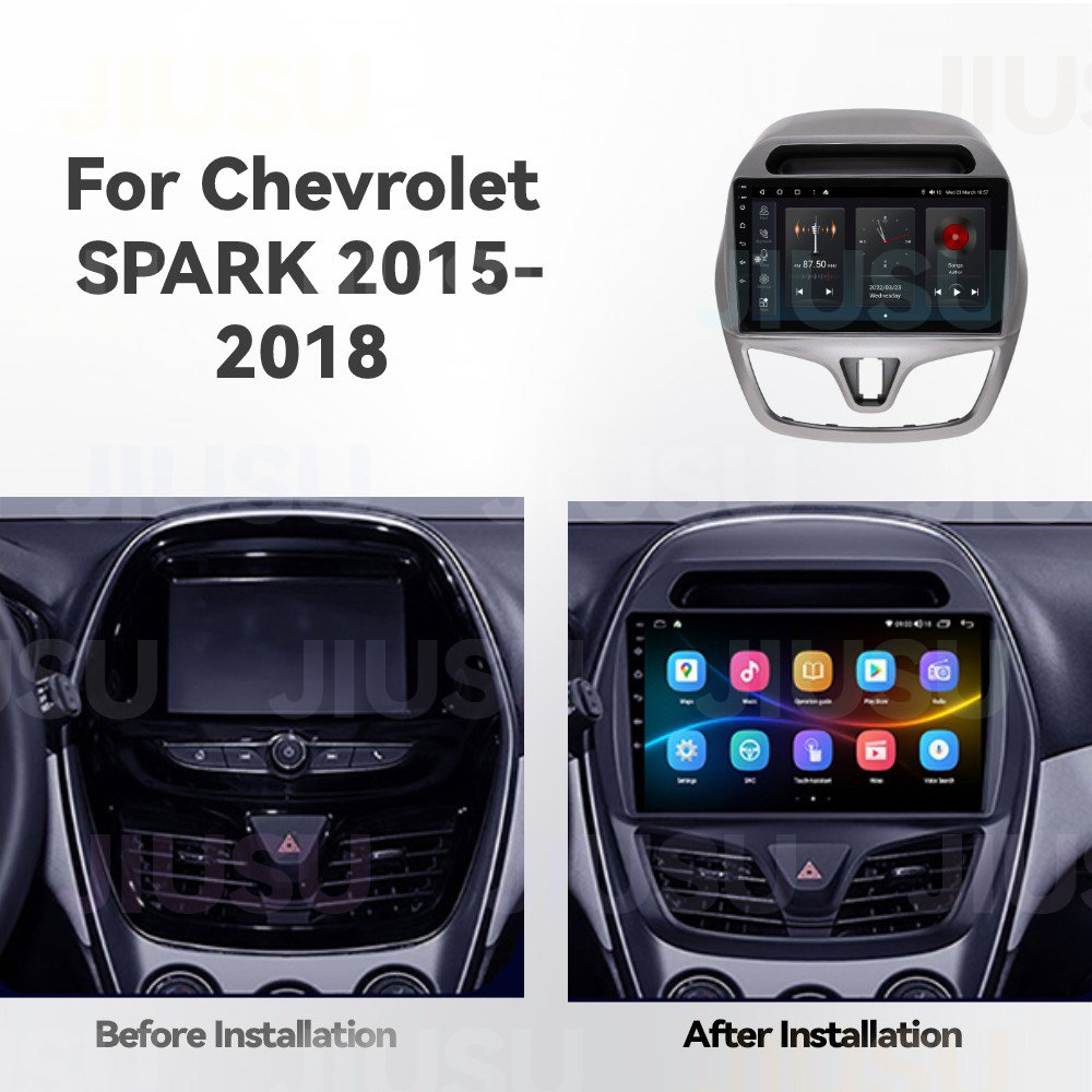 Touch Screen Android 12 Car Radio DVD Player Stereo Multimedia Audio System for Chevrolet Spark Beat Daewoo Martiz 2015-2018