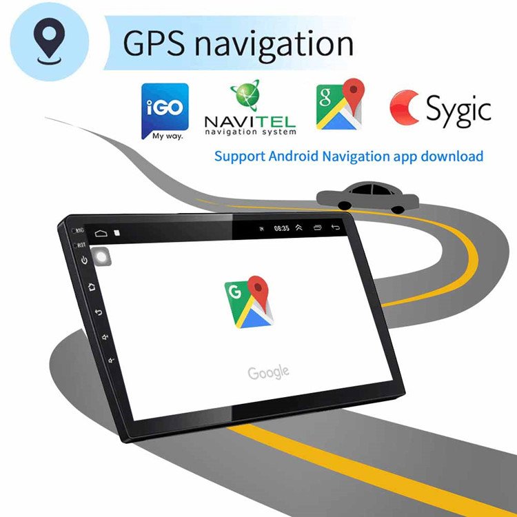 Android Car Stereo Double Din 10.1 Inch Touch Screen 2 Din Car Radio Video Autoradio GPS Navigation WIFI BT FM RDS